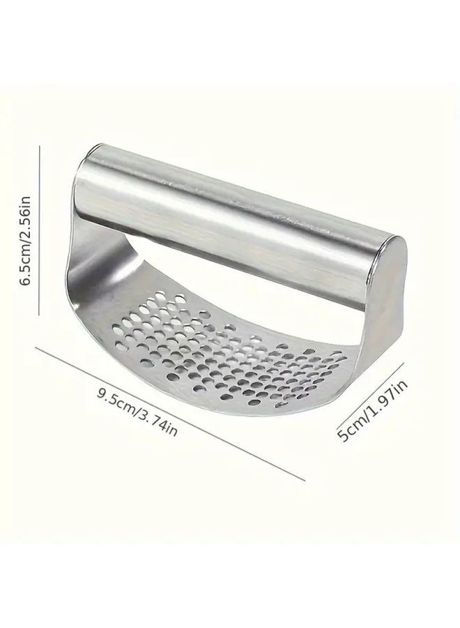 Heavy Duty 403 Stainless Steel Manual Garlic Press Chopper Ergonomic Handle Easy Clean - Image 3